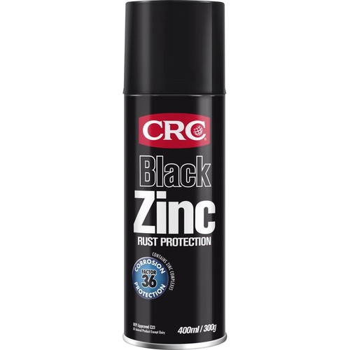 CRC Black Zinc Rust Protection 400ml Black - 2089 Car Service Workshop Tool