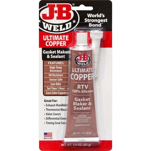 JB Weld Ultimate Copper High Temperature Silicone Gasket Maker 85gm - 32325 Auto