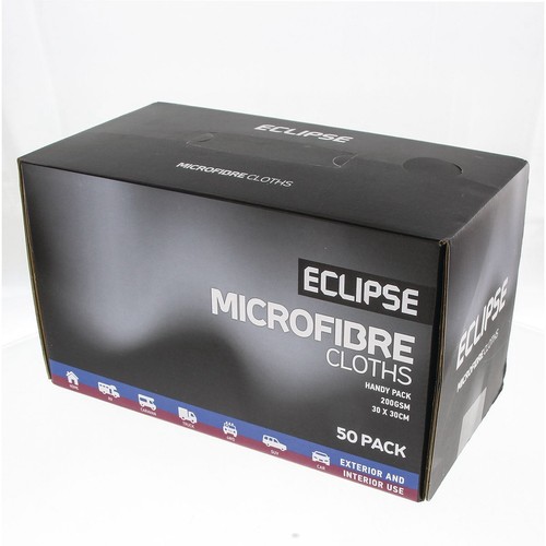 Eclipse Microfibre Cloths 30 x 30cm 50Pk - EMFC50PK Hardware