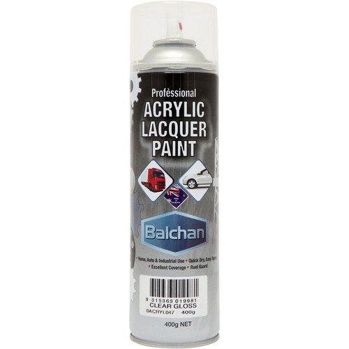 Balchan Acrylic Gloss Clear 400g - BACRYL047 Auto