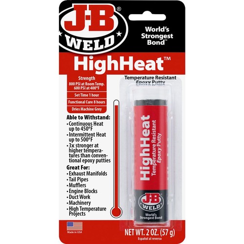 JB Weld HighHeat Epoxy Putty Stick 56.8g - 8297 Auto