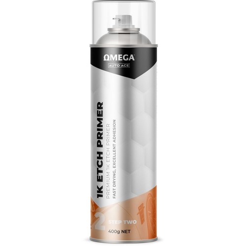 Omega 1K Etch Primer Spray Paint 400g - AA-ETP400G Auto