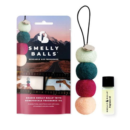 Smelly Balls Car Air Freshener Roadie - Honeysuckle 5ml Set Pouch - ARSBSRDSP