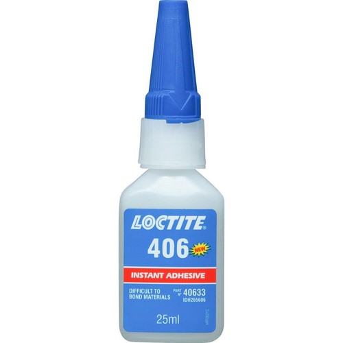 Loctite 406 Instant Adhesive Low Viscosity Rubbers & Plastics 25ml - 265606 Auto
