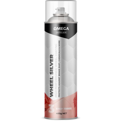 Omega Wheel Silver Spray Paint 400g - AA-WS400G Workshop Tool