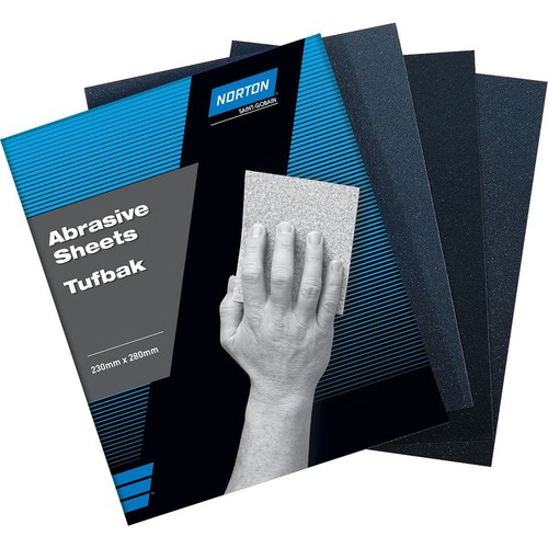 Norton Tufbak Wet & Dry Sanding Sheet P240 - 77696096822 Auto
