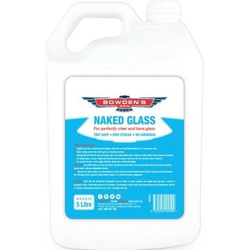 Bowden's Own Naked Glass Cleaner 5L - BONG5L Workshop Tool
