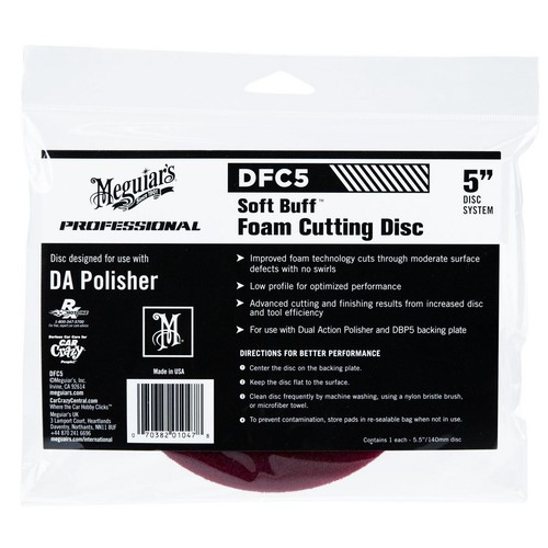 Meguiar's Soft Buff PR DA Foam Cutting Disc 5.5 inch - DFC5 4WD Brake Parts