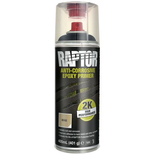Raptor 2K Anti-Corrosive Epoxy Primer Aerosol 400ML - REP/AL Auto