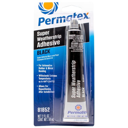 Permatex Black Super Weatherstrip Adhesive 59ml - PX81852 Auto