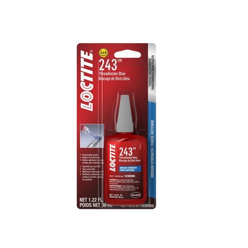 Loctite 243 - Threadlocker - Medium Strength - Blue - 36ml - 1330906 Auto