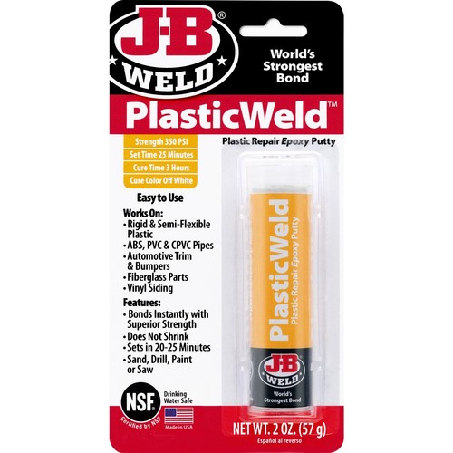JB Weld PlasticWeld Epoxy Putty Stick 56.8g - 8237 Auto