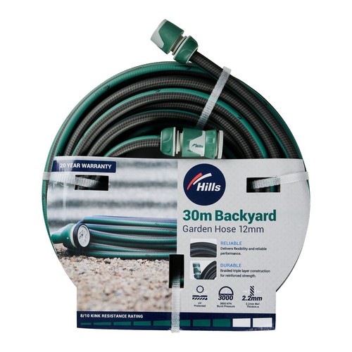 Hills Backyard Hose 12mmx30M - 100743 Replacement Hose Auto Part Workshop Tool
