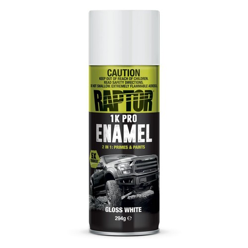 Raptor 1K Pro Enamel Gloss White 294g - RPEGW/AL Auto