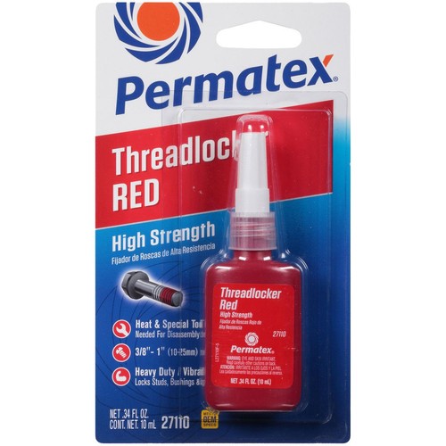 Permatex High Strength Threadlocker Red 10ml - PX27110 Door Hardware