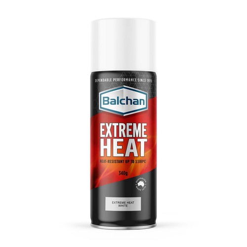 Balchan High Heat White Spray Paint 340g - BAL101003 Auto