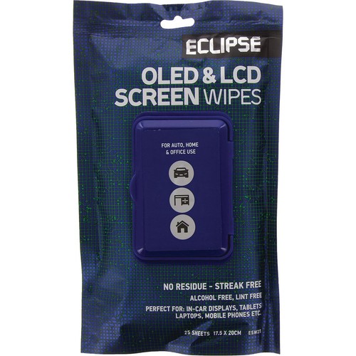 Eclipse OLED & LCD Screen Wipes 25 Pack - ESW25 Car Interior Workshop Tool