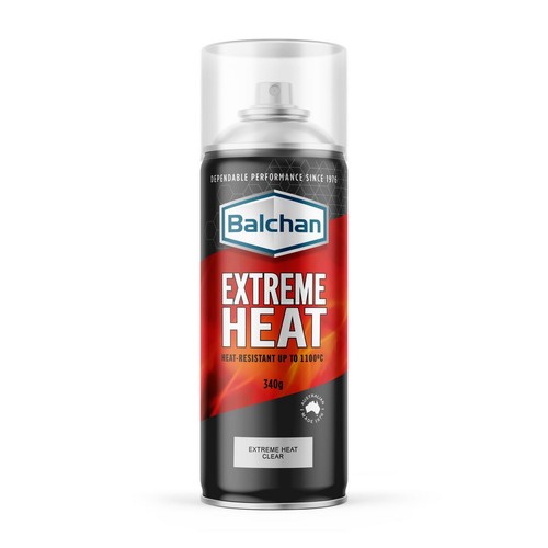 Balchan High Heat Clear Spray Paint 340g - BAL101008 Auto