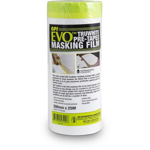 GPI Pre-Taped Masking Film 300mm x 25m - TETW300 Plumbing