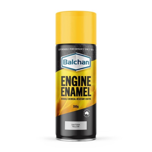 Balchan Engine Enamel Daytona Yellow Spray Paint 300g - BAL102011 Auto