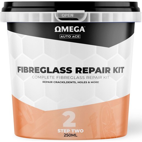 Omega Fibreglass Repair Kit 250ml - AA-FGR250ML Workshop Tool
