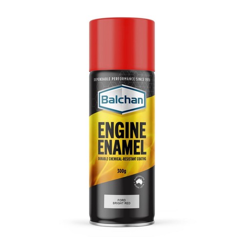 Balchan Engine Enamel Ford Bright Red Spray Paint 300g - BAL102012 Auto