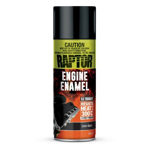 RAPTOR Engine Paint Enamel Satin Black 295G - REESB/AL Auto