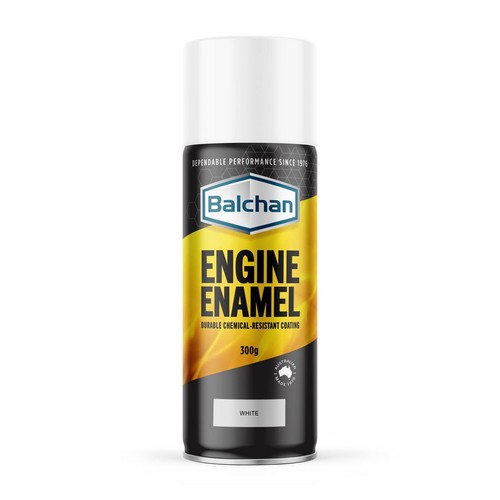Balchan Engine Enamel White Spray Paint 300g - BAL102026 Auto
