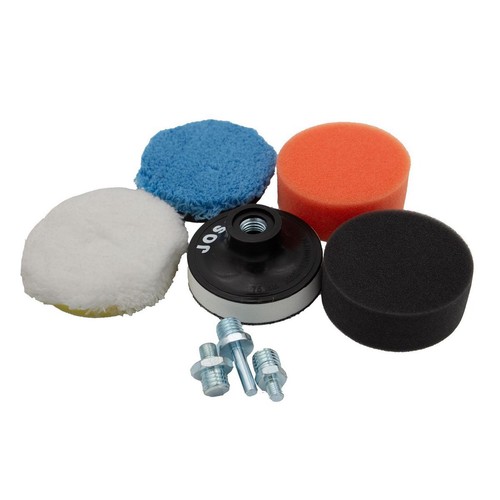 Josco Polishing Set 76mm 6pc Hook & Loop - JP0060 Hardware