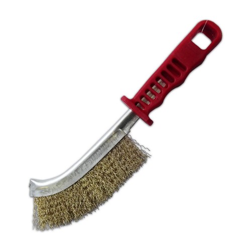 Josco Brush Hand CR Steel Red Plastic Handle - BSBS Workshop Tool