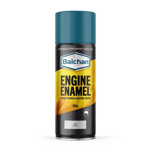 Balchan Engine Enamel GM Blue Spray Paint 300g - BAL102017 Auto