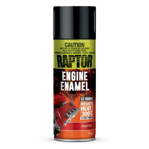 Raptor Engine Enamel Paint Bright Red 295g - REEBR/AL Auto