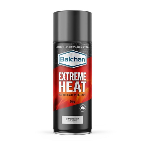 Balchan High Heat Aluminum Spray Paint 340g - BAL101002 Auto