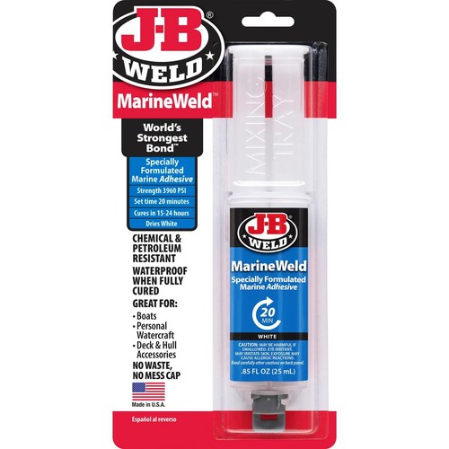 JB Weld MarineWeld Clear Syringe - 25ml - 50172 Auto