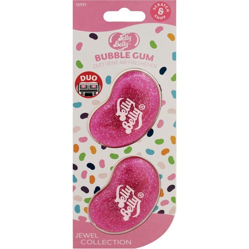 Jelly Belly Car Air Freshener - Jewel Duo Vent Bubble Gum - E303519300 Auto