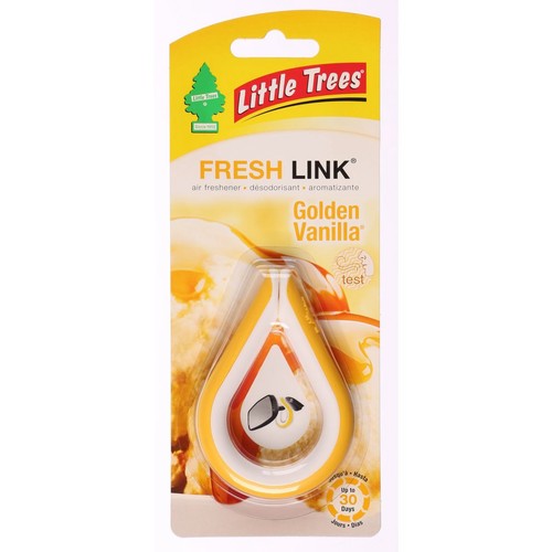 Little Trees Car Air Freshener - Fresh Link Golden Vanilla Scent - CTK-52932