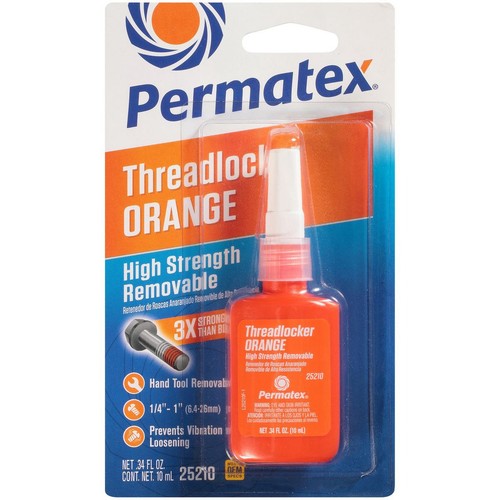 Permatex High Strength Removable Threadlocker Orange 10 ml - PX25210 Auto