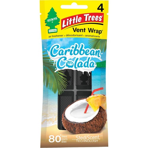 Little Trees Vent Wrap Car Air Freshener Caribbean Colada - CTK-52725 Auto