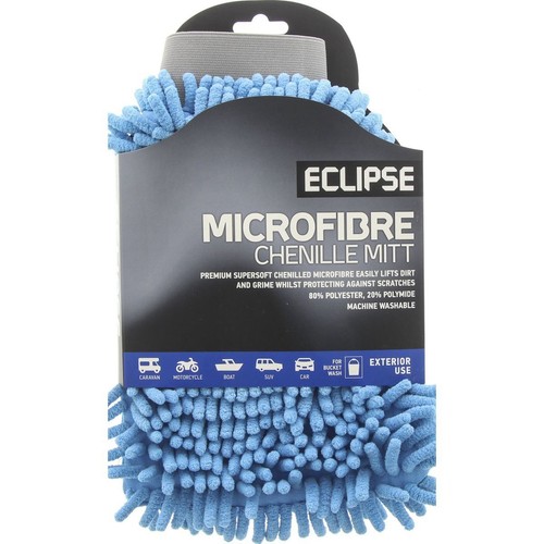 Eclipse Microfibre Chenille Car Wash Mitt - EMCM 4WD Brake Parts Workshop Tool