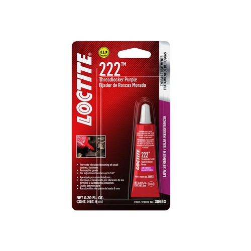 Loctite 222 - Threadlocker - Low Strength - Purple 6ml - 555339 Door Hardware