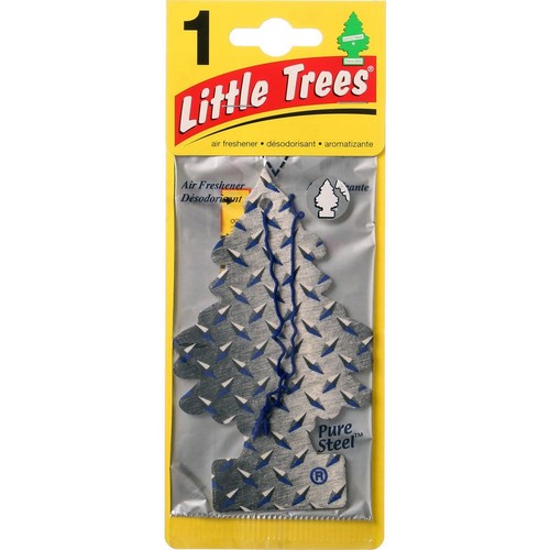 Little Trees Car Air Freshener - Pure Steel Scent 1pc - U1P-17152 Auto