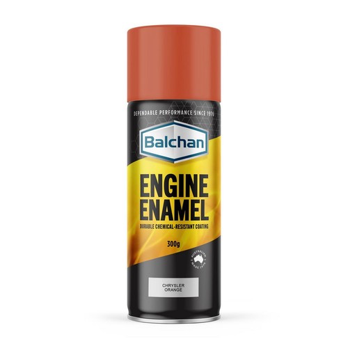 Balchan Engine Enamel Chrysler Orange Spray Paint300g - BAL102008 Auto
