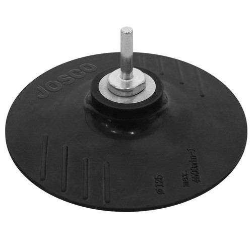 Josco Brumby Josco 125mm Backing Pad Rubber M14 with Drill Adaptor - B104112 DIY