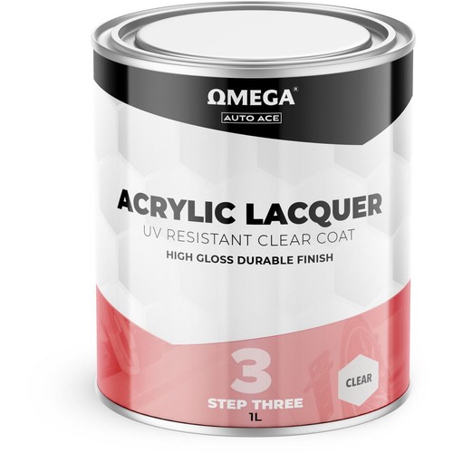 Omega Top Coat Clear Acrylic - AA-TCC1L 4WD Brake Parts Workshop Tool