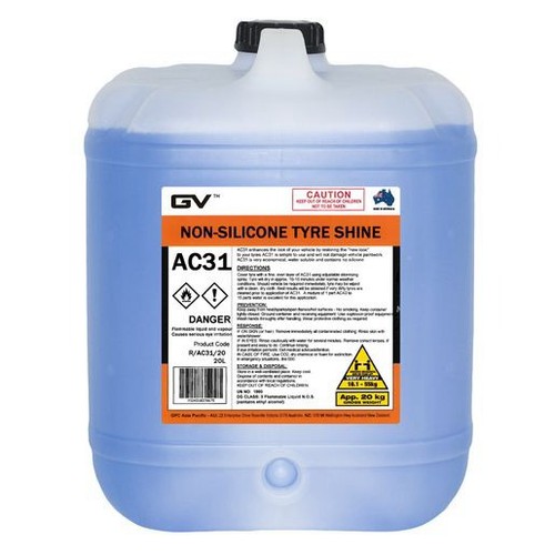 GV Non Silicone Tyre Shine 20L - R/AC31/20 Workshop Tool