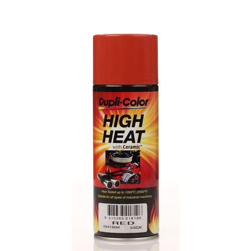 Dupli-Color High Heat Ceramic Paint Red 340g - DH1608 Car Interior Workshop Tool