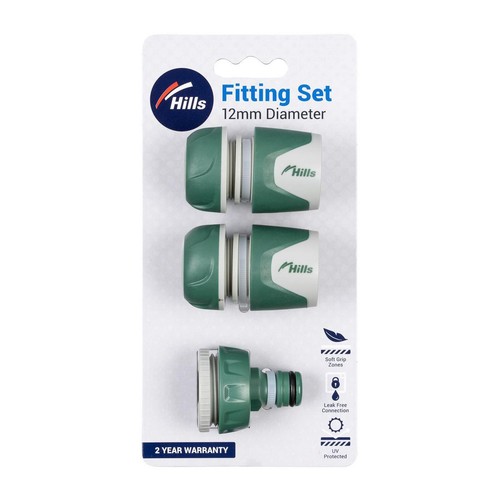 Hills 12MM Hose Fitting Set - 50134074 Replacement Hose Auto Part Workshop Tool