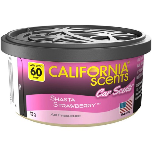 California Scents Shasta Strawberry Car Air Freshener Can 42g - E302695700 Auto