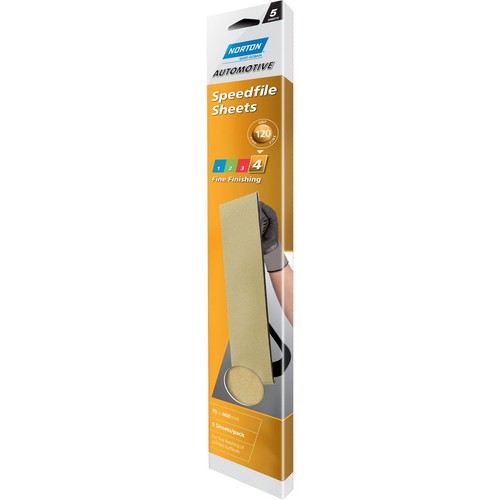 Norton Adalox Sandpaper Sheet 70 X 460mm P120 - 66623321775 Auto