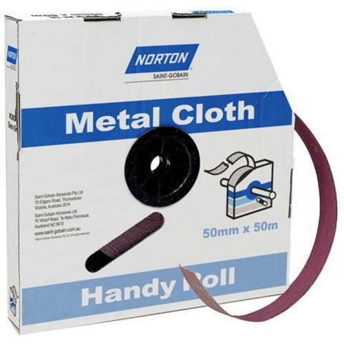 Norton Metal Cloth Roll 25mm x 50m 80G - 66623320801 4WD Brake Parts